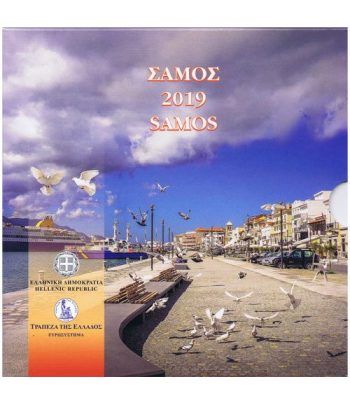 Euroset oficial de Grecia 2019 dedicada a Samos  - 1