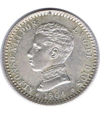 50 céntimos Plata 1904 *04 Alfonso XIII SM V.