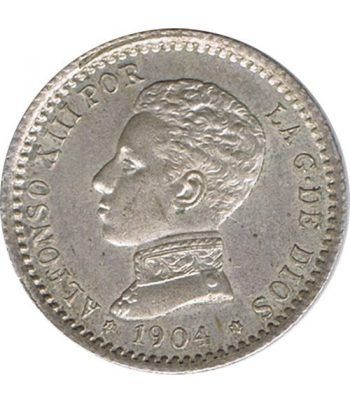50 céntimos Plata 1904 *04 Alfonso XIII SM V.