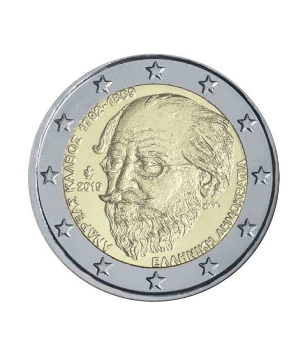 moneda conmemorativa 2 euros Grecia 2019 Kalvos  - 2