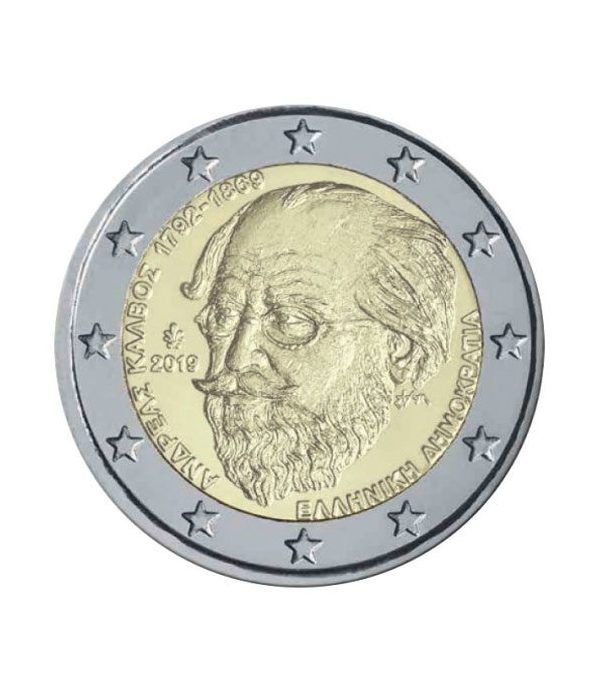 moneda conmemorativa 2 euros Grecia 2019 Kalvos