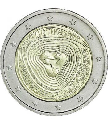 moneda conmemorativa 2 euros Lituania 2019 Sutartines.  - 2