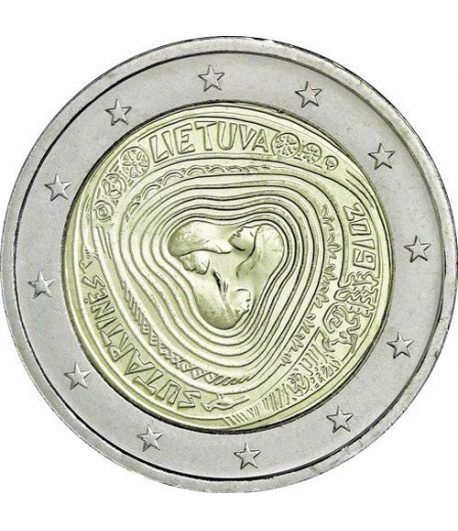 moneda conmemorativa 2 euros Lituania 2019 Sutartines.  - 2