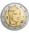moneda conmemorativa 2 euros Italia 2019 Da Vinci.