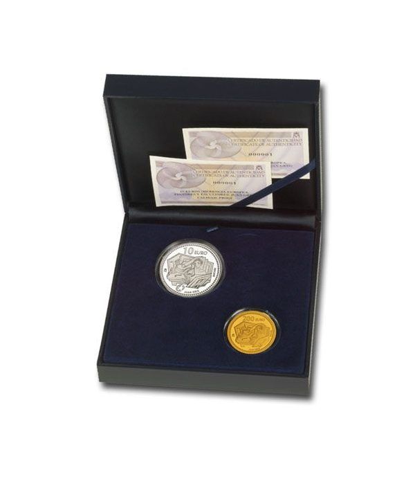 Monedas 2012 Herencia Europea. Juan Gris. Completa Oro y Plata.