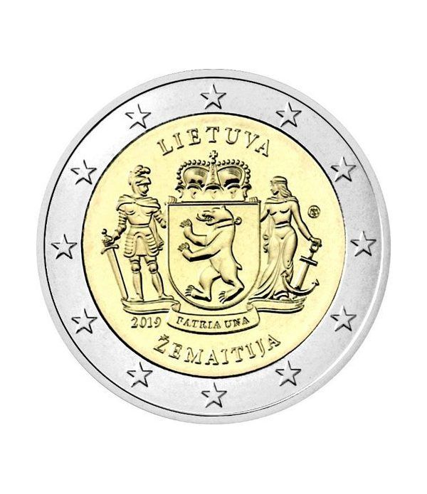 moneda conmemorativa 2 euros Lituania 2019 Samogitia.