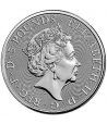 Moneda 2 onzas de plata 5 Pounds Inglaterra Lion 2020. - 4 Moneda 2 onzas de plata 5 Pounds Inglaterra Lion 2020. - 4