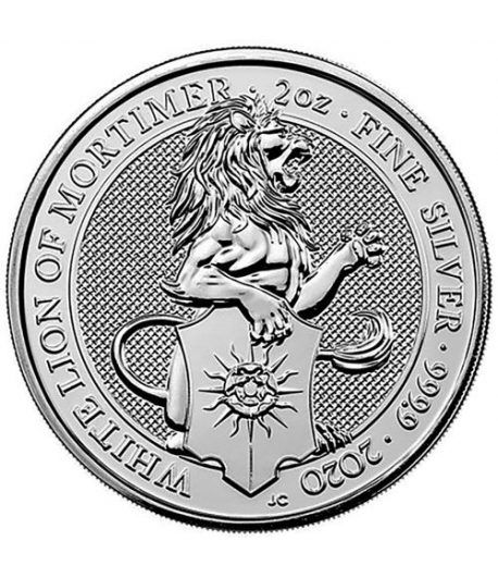Moneda 2 onzas de plata 5 Pounds Inglaterra Lion 2020. - 1 Moneda 2 onzas de plata 5 Pounds Inglaterra Lion 2020. - 1