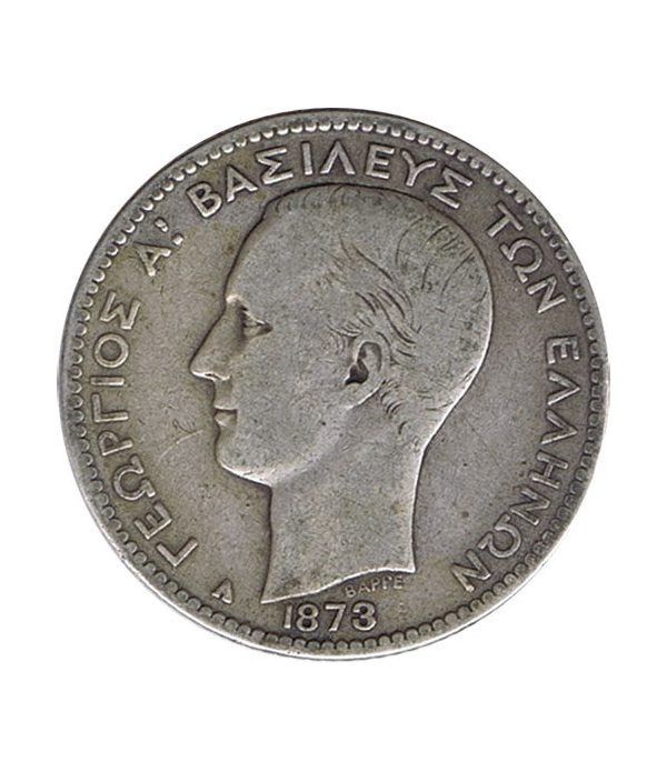Moneda de plata 1 Dracma Grecia 1873
