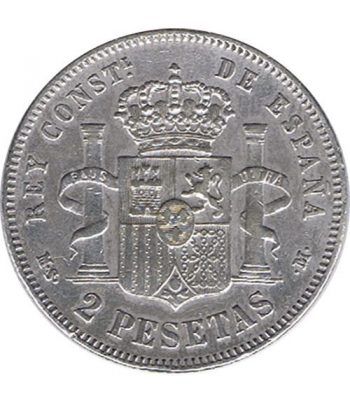 2 Pesetas Plata 1882 *82 Alfonso XII MS M.