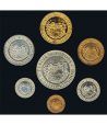 Estuche monedas Inglaterra 1992 ECU Piedfort Proof. 7 monedas.