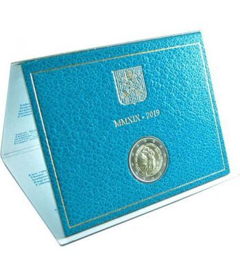 moneda conmemorativa 2 euros Vaticano 2019 Capilla Sixtina