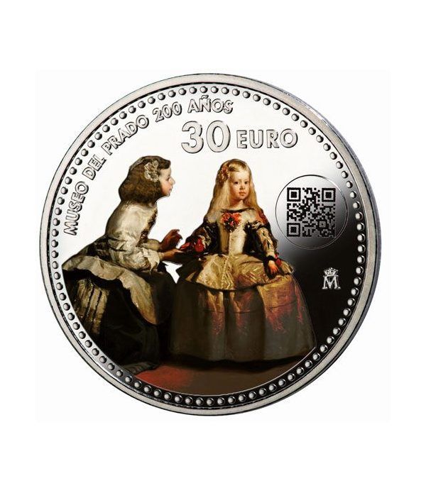 Moneda conmemorativa 30 euros 2019 Museo del Prado Color  - 2