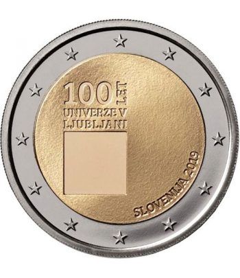 moneda conmemorativa 2 euros Eslovenia 2019 Ljubljana.  - 2
