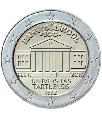 moneda conmemorativa 2 euros Estonia 2019 Universidad Tartu