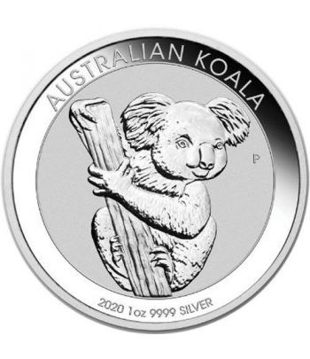 Moneda onza de plata 1$ Australia Koala 2020  - 1