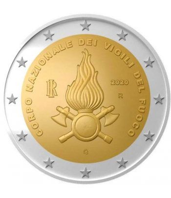 moneda conmemorativa 2 euros Italia 2020 Vigili del Fuoco