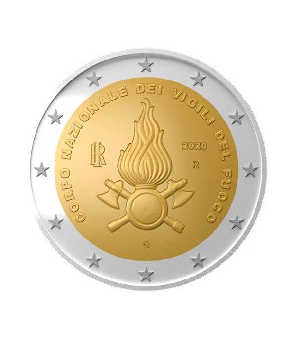 moneda conmemorativa 2 euros Italia 2020 Vigili del Fuoco