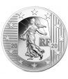 Moneda de plata de Francia año 2020 10 euros La Semeuse.