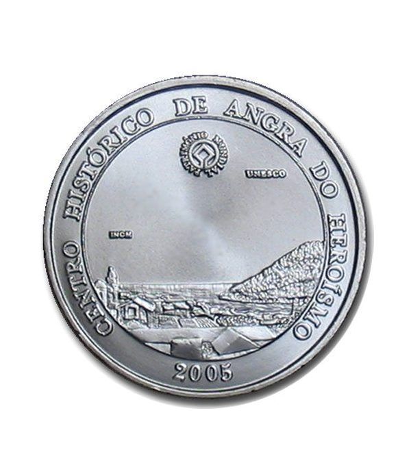 Portugal 5 Euros 2005 Unesco Angra. Plata  - 2