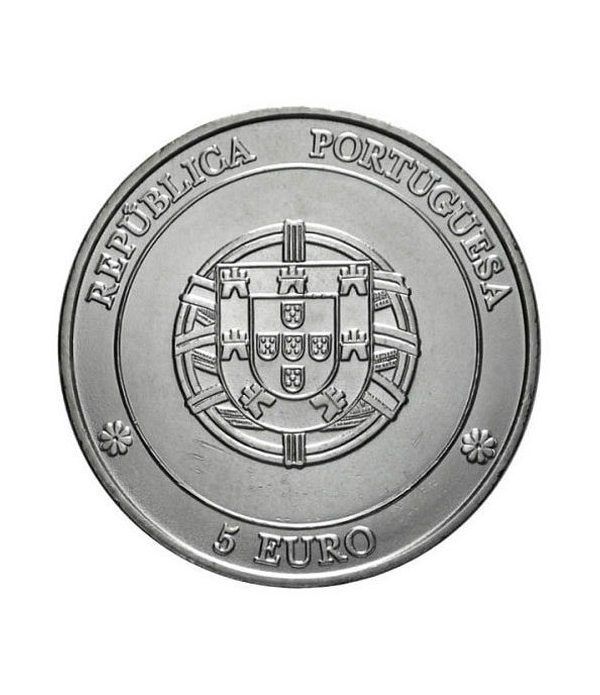 Portugal 5 Euros 2005 Unesco Angra. Plata  - 4