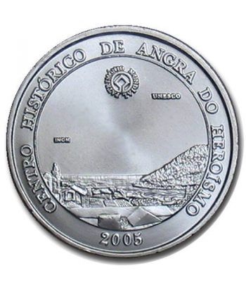 Portugal 5 Euros 2005 Unesco Angra. Plata  - 1