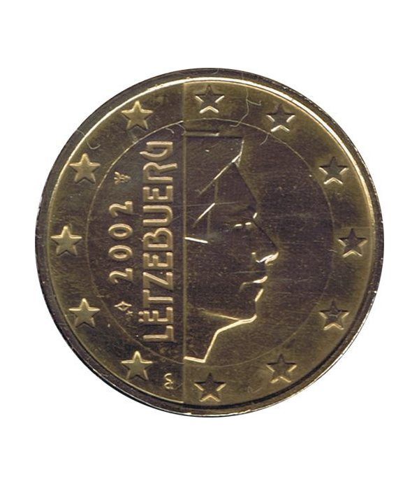 Moneda de 1 euro de Luxemburgo 2002. SC. Chapada oro