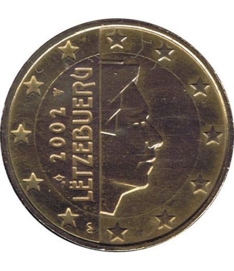 Moneda de 1 euro de Luxemburgo 2002. SC. Chapada oro