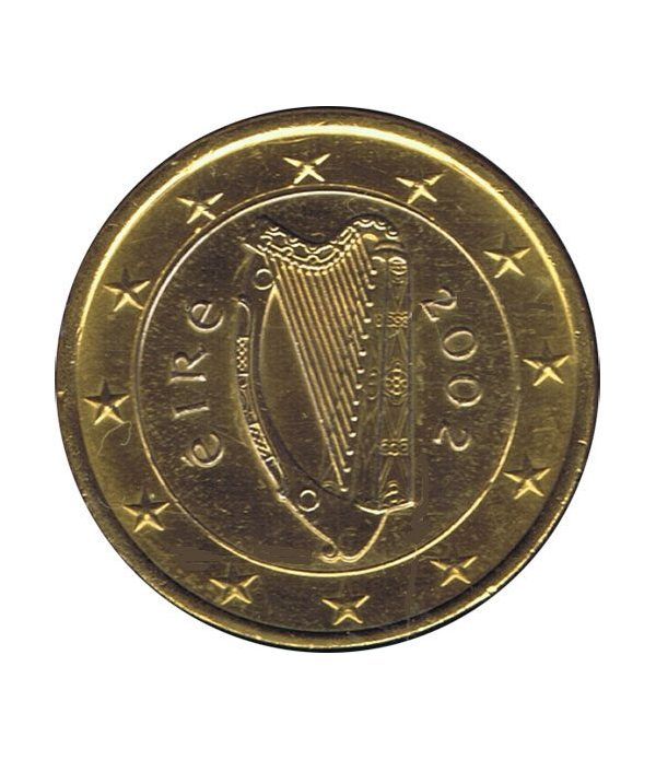 Moneda de 1 euro de Irlanda 2002. SC. Chapada oro