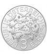 moneda Austria 3 Euros 2020 Mosasauro Dino-Taler.