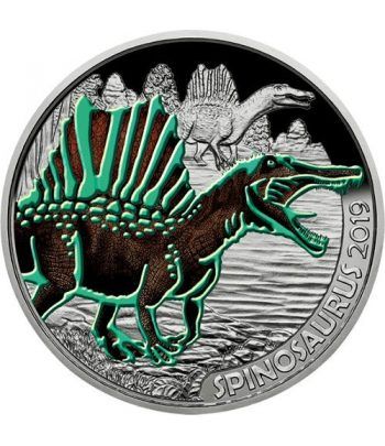 moneda Austria 3 Euros 2019 Spinosaurus Dino-Taler.