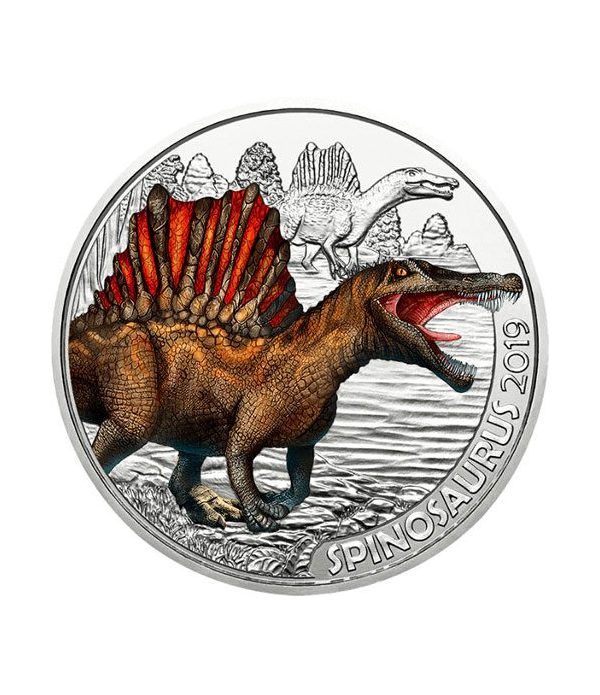 moneda Austria 3 Euros 2019 Spinosaurus Dino-Taler.