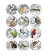 Colección 12 monedas Austria 3 Euros Tier-Taler Fauna.