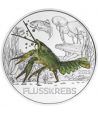 moneda Austria 3 Euros 2019 Cangrejo de Río color Tier-Taler.