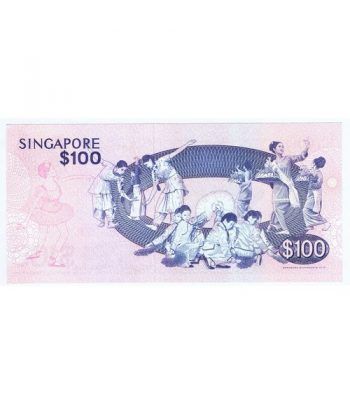 Singapur 100 Dolares. One Handred Dollars 1977. Sin Circular.