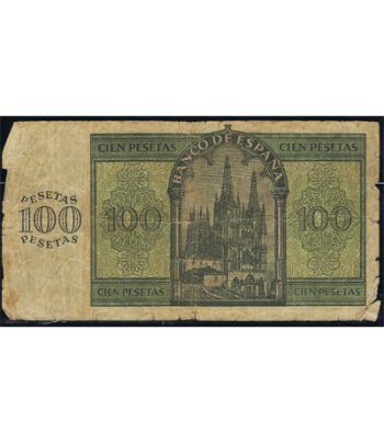 (1936/11/21) Burgos. 100 Pesetas. BC+.