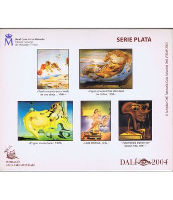 Monedas 2004 Salvador Dalí - FNMT Serie Completa Plata