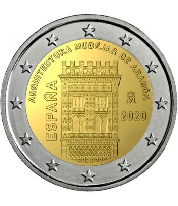 moneda 2 euros España 2020 dedicada al Arte Mudéjar de Aragón