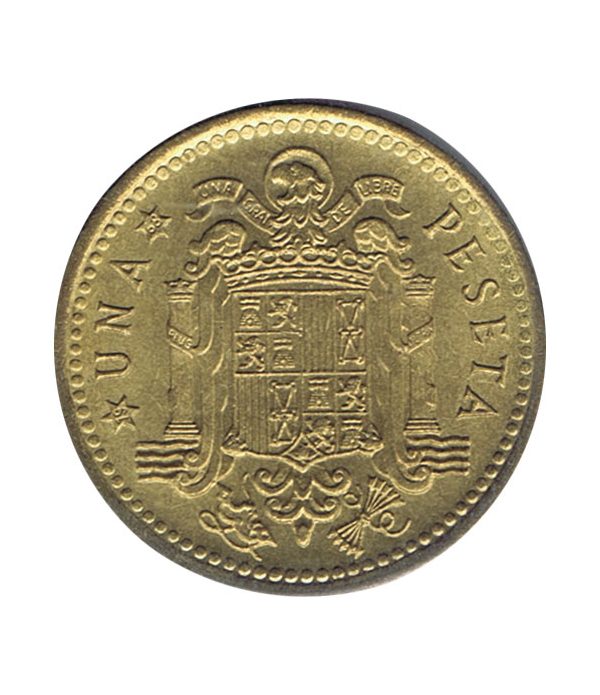 Moneda de España 1 Peseta 1966 *19-68 Madrid SC