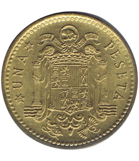 Moneda de España 1 Peseta 1966 *19-68 Madrid SC