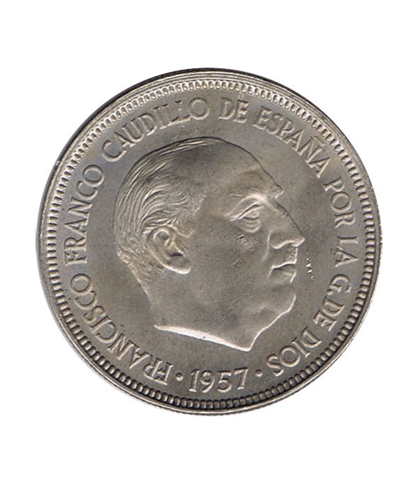 Moneda de España 5 Pesetas 1957 *19-63 Madrid SC-