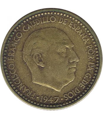 Moneda de España 1 Peseta 1947 *19-48 Madrid MBC