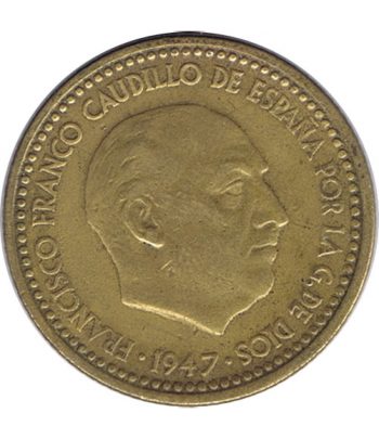 Moneda de España 1 Peseta 1947 *19-52 Madrid MBC