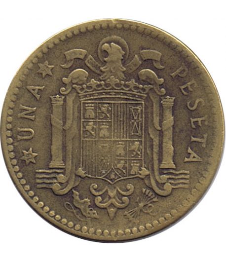 Moneda de España 1 Peseta 1947 *19-53 Madrid MBC