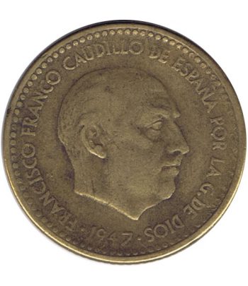 Moneda de España 1 Peseta 1947 *19-53 Madrid MBC