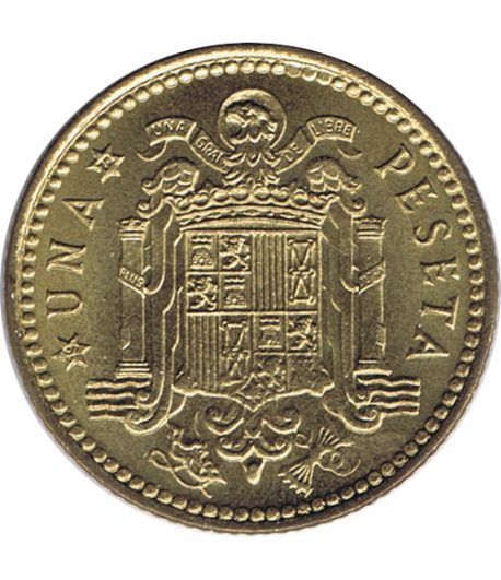 Moneda de España 1 Peseta 1966 *19-72 Madrid SC