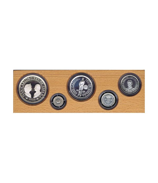 Monedas de plata del V Centenario año 1989 Serie I Estuche 5