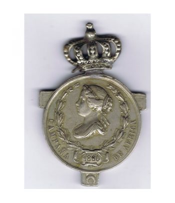 Medalla de Isabel II dedicada a la Campaña de África del año