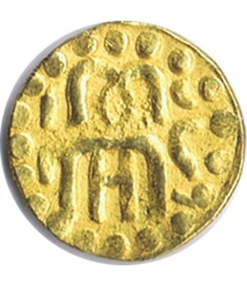 India moneda de oro de tamaño pequeño.  - 1