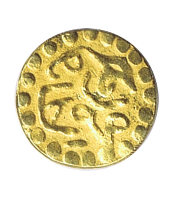 India moneda de oro de tamaño pequeño.  - 2